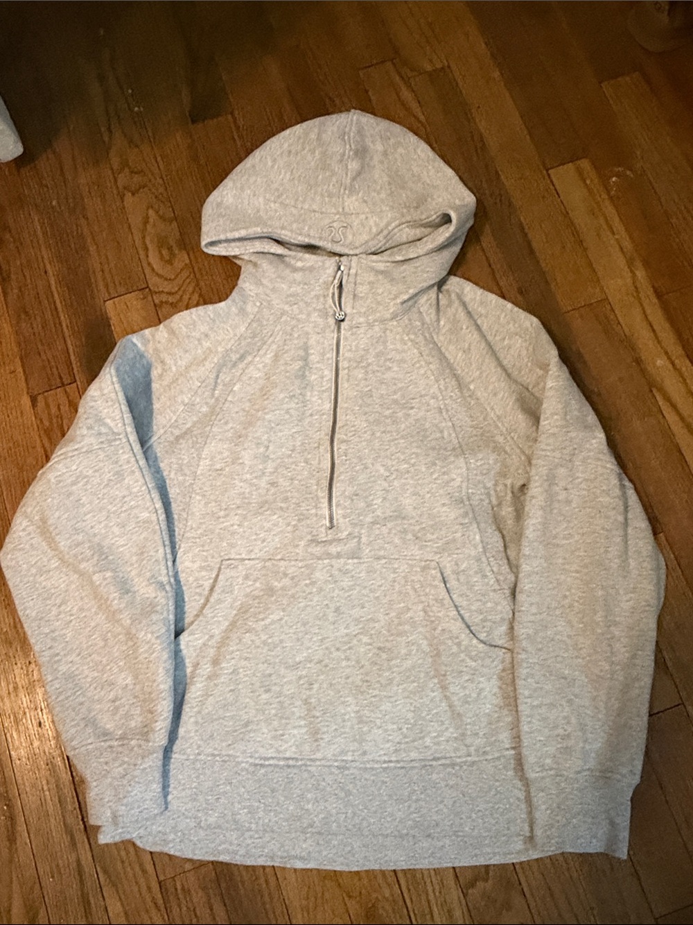 Lululemon Scuba Oversized Half-Zip Long Hoodie XS/S Light Grey
